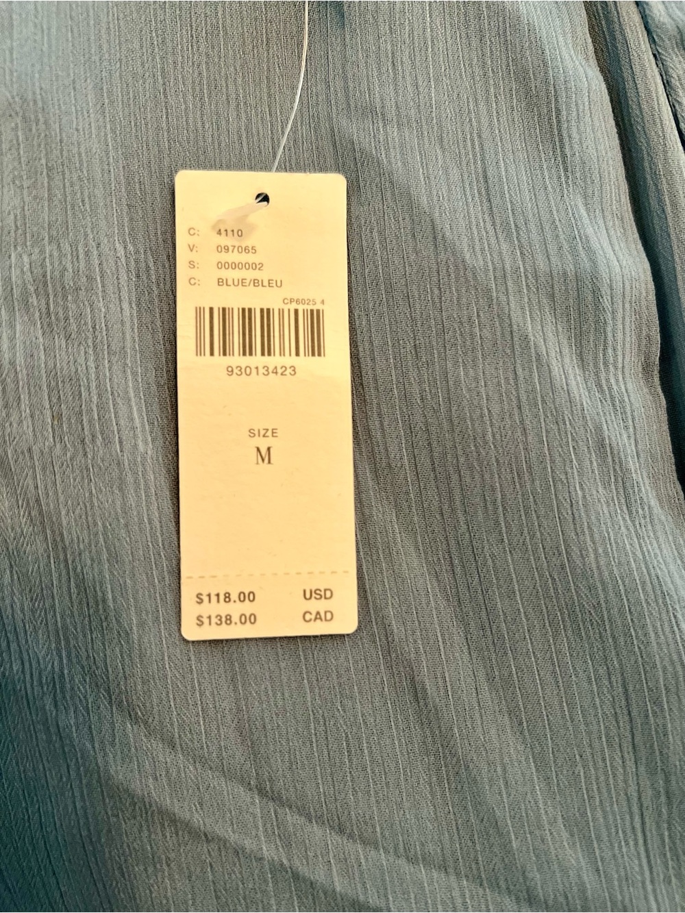 NWT Anthropologie Ruffle Peplum Blouse - Dusty Blue - Picture 5 of 5